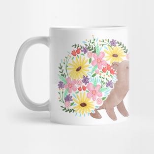 Cute Flowering Hedgehog Mug